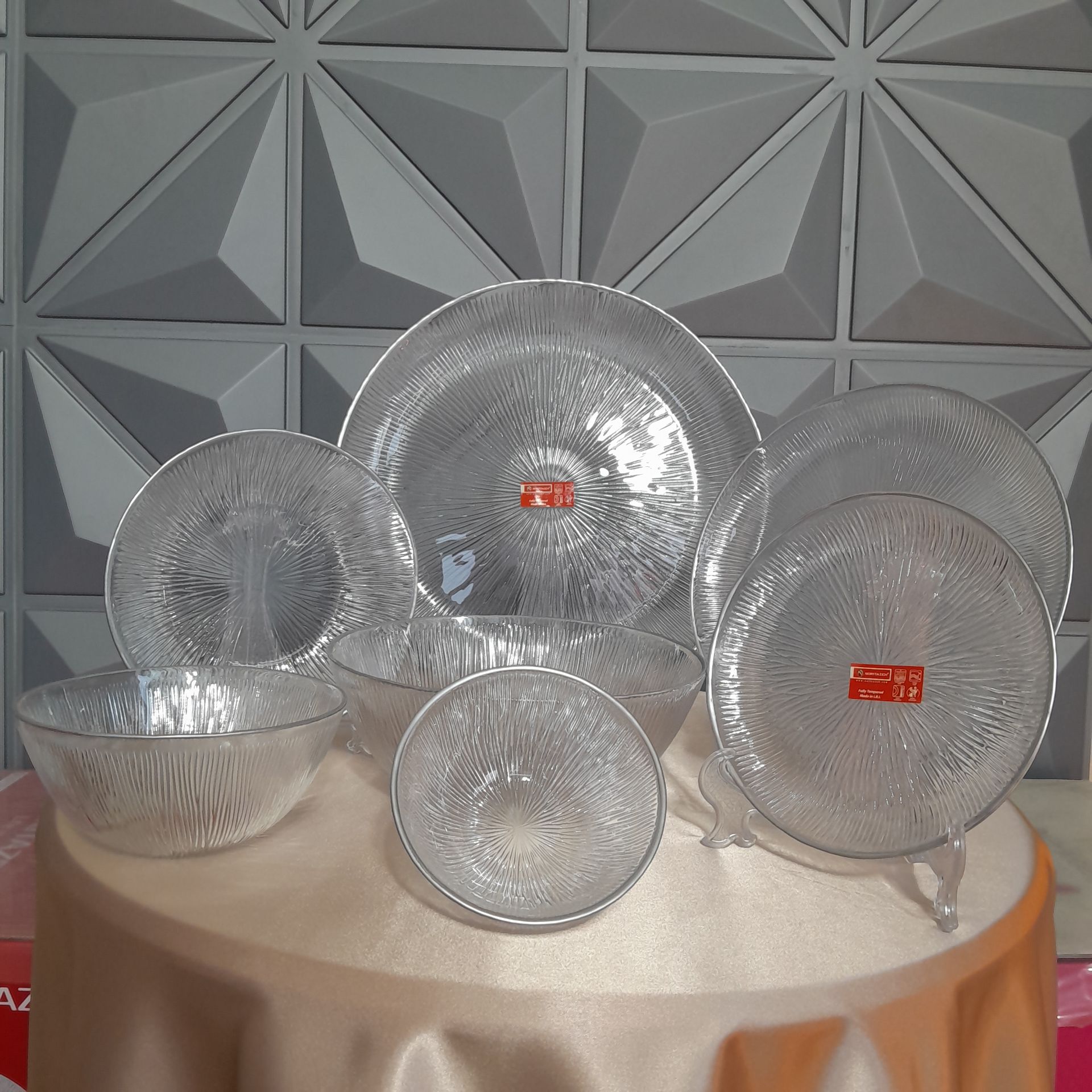 سرویس سولو لب نقره ۳۳ پارچه نوری تازه
