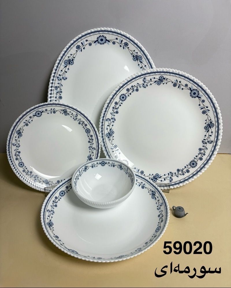 سرویس آرکوپال ۲۵ پارچه طرح 59020 سرمه ای برند دینو